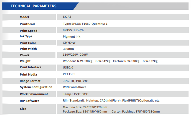 Fedar A3 13" DTF Printer Only