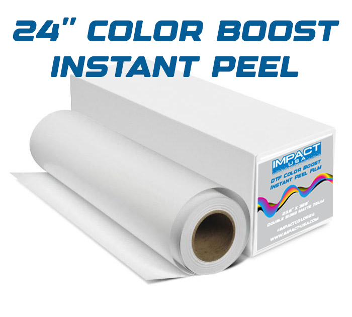 Impact 24" x 328' Color Boost 75 Micron Double Sided Instant Peel DTF Film