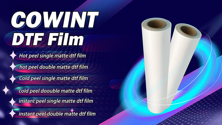 Cowint DTF Film 23.62" x 328' Single Sided Matte Roll Hot Peel