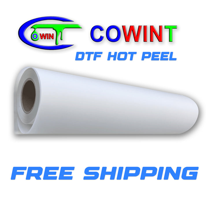 Cowint DTF Film 13" x 328' Double Sided Roll Hot Peel