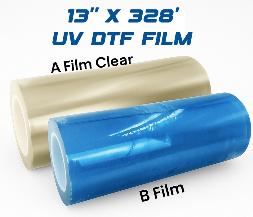 UV DTF CLEAR Premium Film A + B 13" x 328ft