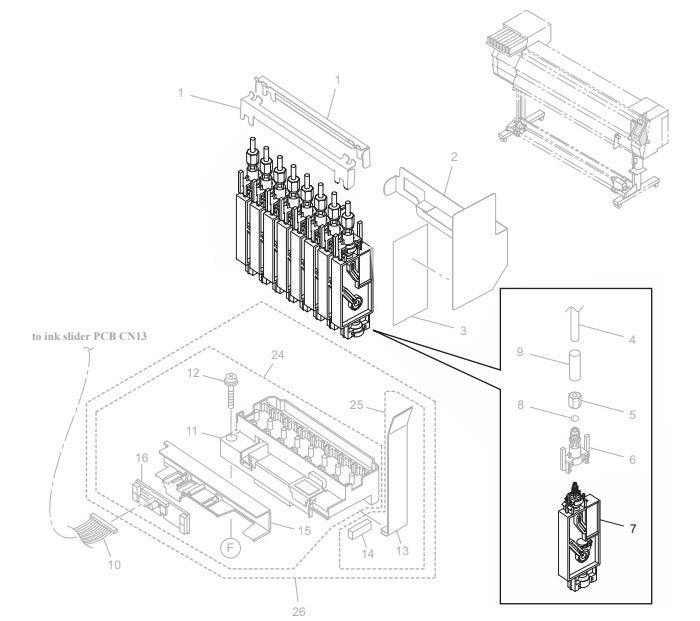 Mimaki JV33 / JV5 / CJV30 Damper - MP-M006579 - INKJET PARTS