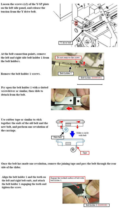 Mimaki JV33 130 / 160 Y Drive Belt - INKJETPARTS.NET